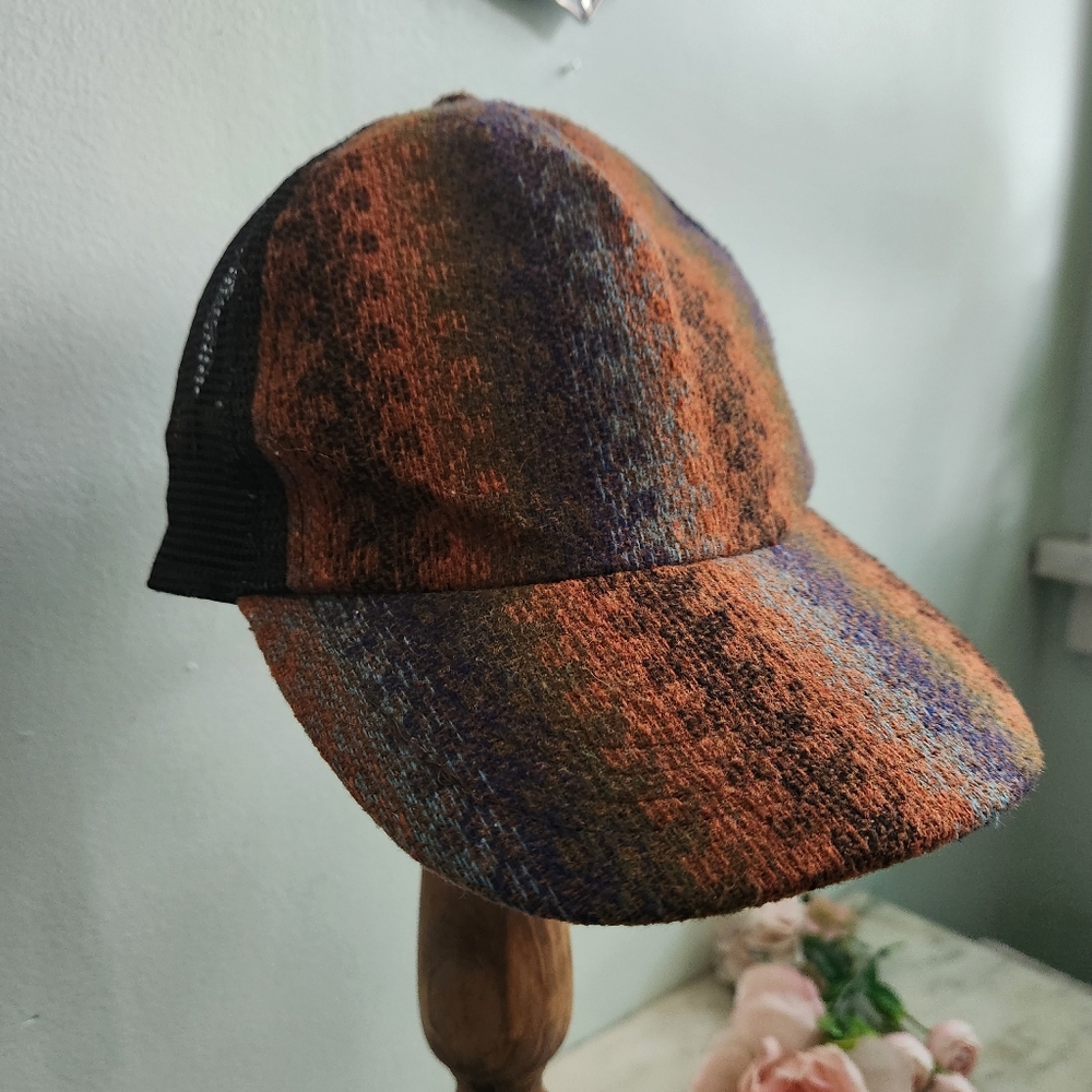 Woven Earth Tones Baseball Cap Hook and Loop Back Trucker Hat Aztec‎ Style Print - Picture 2 of 7